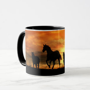 Vild Herd of Horses Mugg