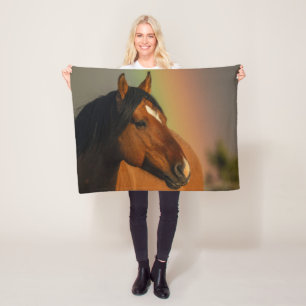 Vild Hingst, Gyllene Ljus och Regnbåge Fleecefilt