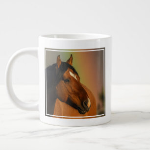 Vild Hingst, Gyllene Ljus och Regnbåge Jumbo Mugg