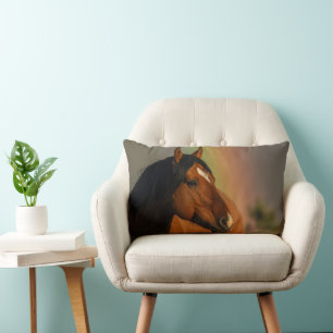 Vild Hingst, Gyllene Ljus och Regnbåge Lumbarkudde