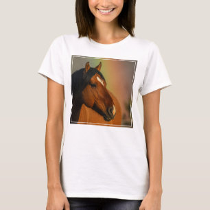 Vild Hingst, Gyllene Ljus och Regnbåge T Shirt