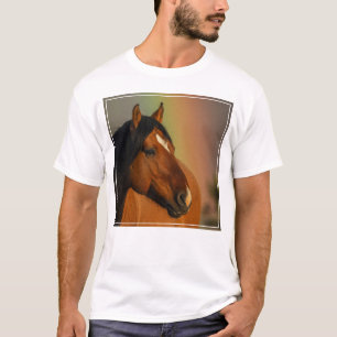 Vild Hingst, Gyllene Ljus och Regnbåge T Shirt