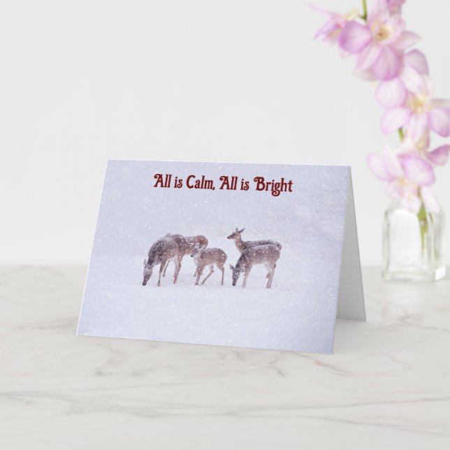 Vild Hjort julkort Kort (Orkide)