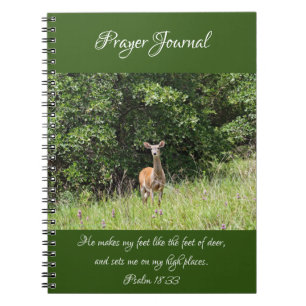 Vild Hjort Prayer Journal bärbar dator Anteckningsbok