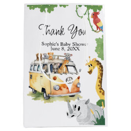 Vild Hjul Safari Animal Camper Van Baby Shower