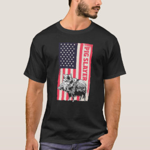 Vild Hog Animal Hunter Hog Asassin Boar Hunting P T Shirt