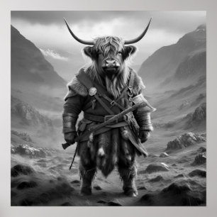 Vild Höglands Krigare: Den Modiga Ko Vikingen Poster
