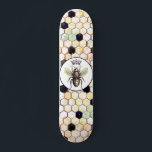 Vild Honeycomb Queen Bee Abstrakt Hexagon Mönster Mini Skateboard Bräda 18,5 Cm<br><div class="desc">En unik vild drottning och abstrakt hexagon mönster honeycomb-skateboard för flickor. Var drottningen på bordningsplatsen med ett unikt stil.</div>