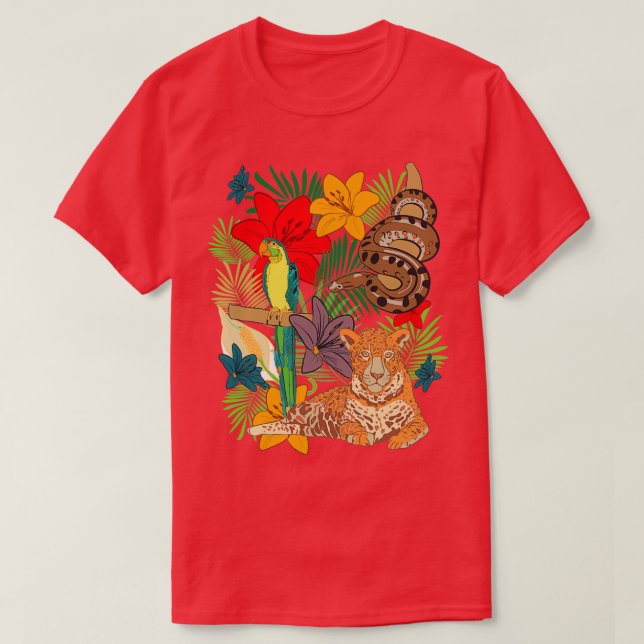 Vild Hoppdjur i Amazonas T Shirt (Design framsida)