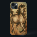 Vild Horse and Warm Färger<br><div class="desc">Ethan Harper är känd för sina abstrakter. Han tycker om att måla hästar och landskap och det här bild är inget undantag. Den skärpa i bläck som används på vild häst blandas perfekt med varmt färger i bakgrunden.</div>