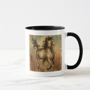 Vild Horse and Warm Färger Mugg