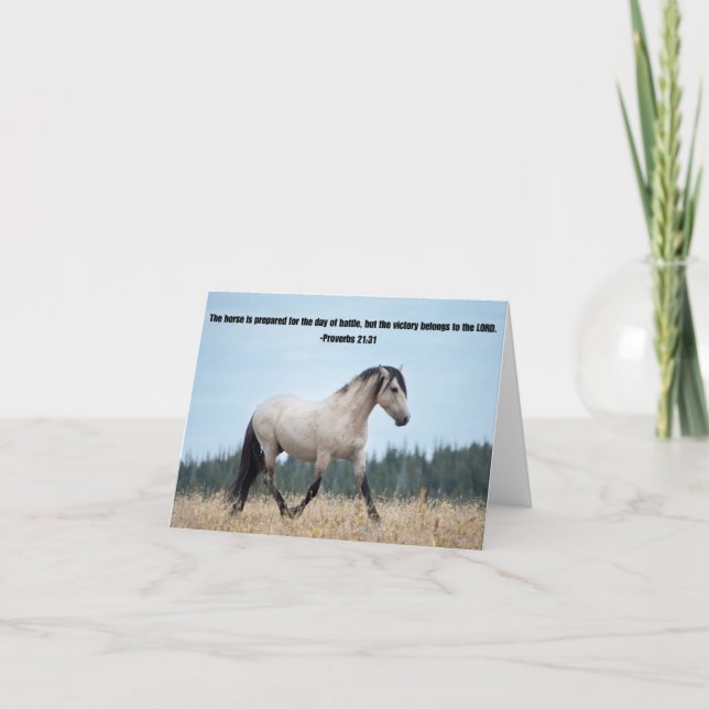 Vild Horse Christian Tack-kort Tack Kort (Framsida)