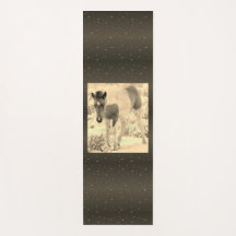 Vild Horse Foal med Stars Yoga Mat