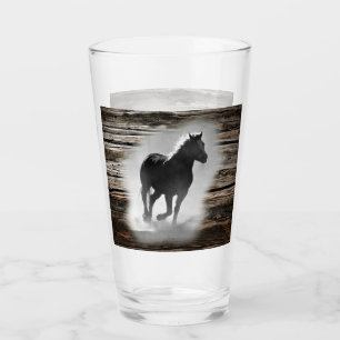 Vild Horse Galloping Glaskopp