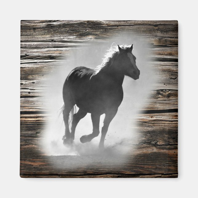 Vild Horse Galloping Magnet (Framsidan)