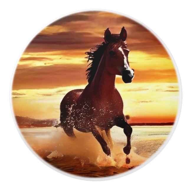 Vild Horse Galloping through Surfa Knopp (Framsidan)