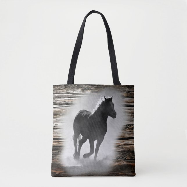 Vild Horse Galloping Tygkasse (Framsida)