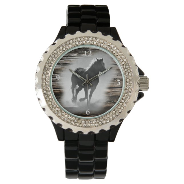 Vild Horse Galloping Watch Armbandsur (Framsida)