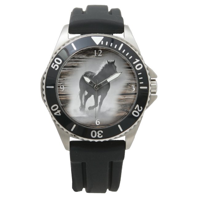 Vild Horse Galloping Watch Armbandsur (Framsida)