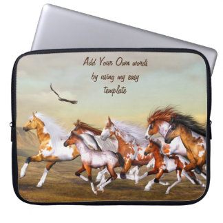 Vild Horse Herd Electronics Bag Laptop Fodral