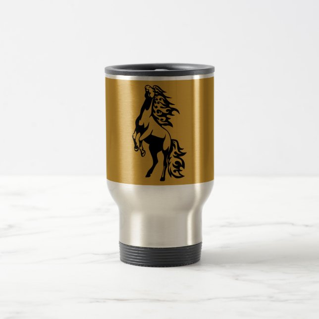 VILD HORSE ICON LOGOTYP REARING ANIMALS POWERFUL RESEMUGG (Center)