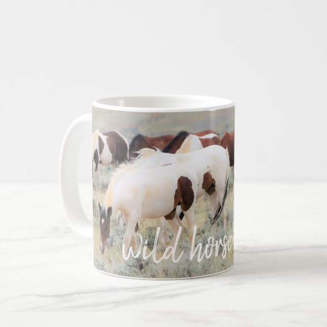 Vild Horse Lover Kaffemugg (Framsida vänster)
