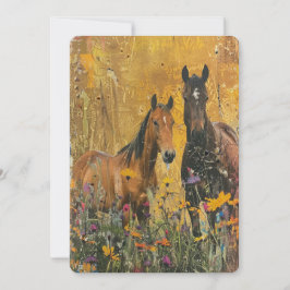 Vild Horse Meadow Inbjudningar