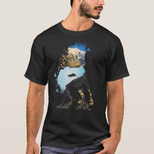Vild Horse Mustang Equine DoubleExposure Wildlife T Shirt