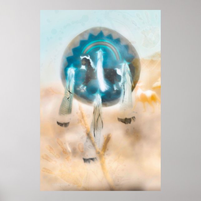 VILD HORSE NATION "COMANCHE STRONG" POSTER (Framsidan)