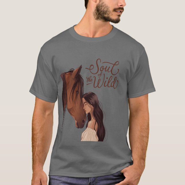 Vild Horse-pojkens själ T Shirt (Framsida)