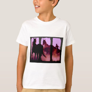 Vild Horse Roundup Triptych Tee Shirt