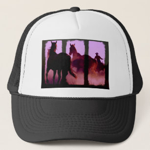 Vild Horse Roundup Triptych Truckerkeps