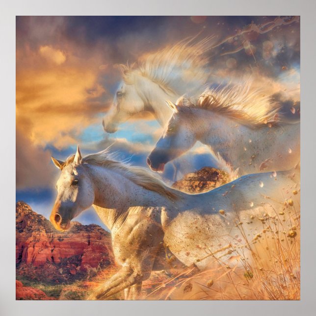 Vild Horse Spirits ’TRINITY’ Poster (Framsidan)