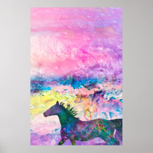 Vild Horse Spirits VI ÄR MARKEN Poster