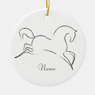 Vild Horse Thunder_Cove Julgransprydnad Keramik