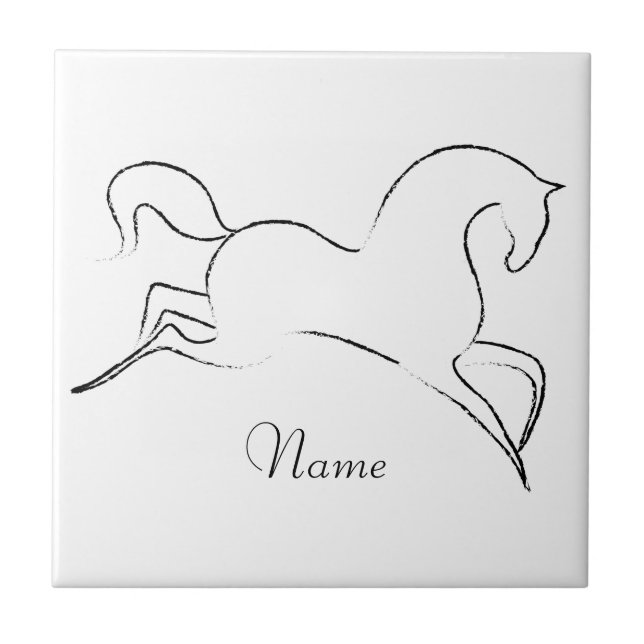 Vild Horse Thunder_Cove Kakelplatta (Framsidan)