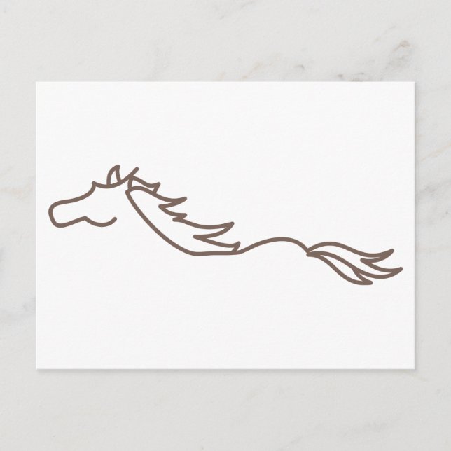 Vild Horse Vykort (Framsida)
