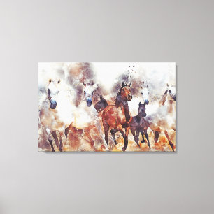 Vild Horses Art Kanvastryck