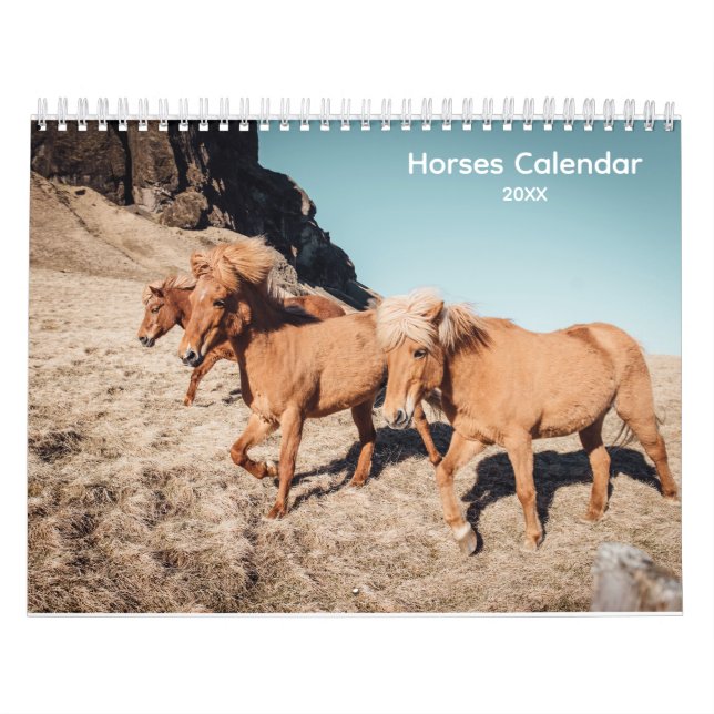 Vild Horses Calendar Kalender (Omslag)