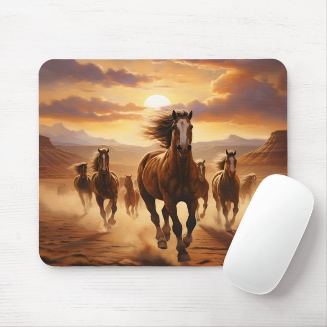 Vild Horses Desert Musmatta (Med mus)