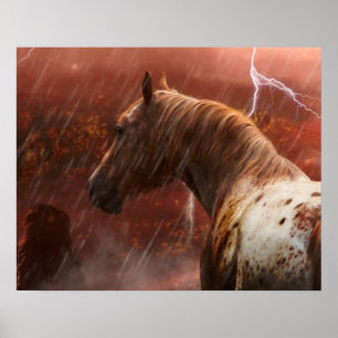 VILD HORSES DESERT STORM POSTER