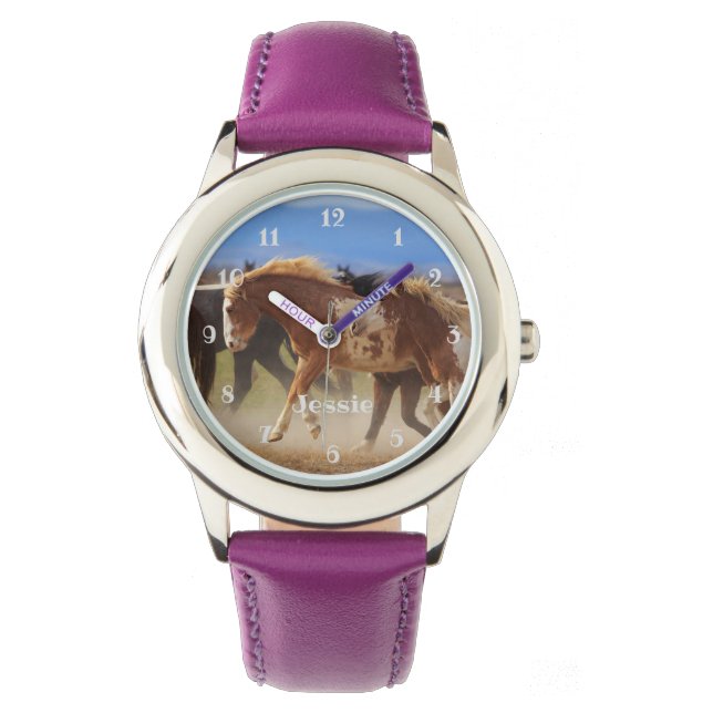 Vild Horses Girls Armbandsur (Framsida)