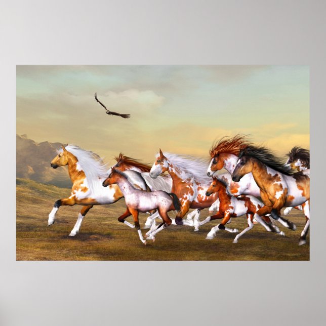 Vild Horses Herd Poster (Framsidan)