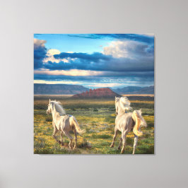 VILD HORSES "Levande till Springa" Canvastryck
