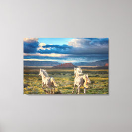 VILD HORSES "Live to Springa"-Kanvastrycket Canvastryck