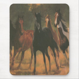 Vild Horses Mouse Pad Musmatta