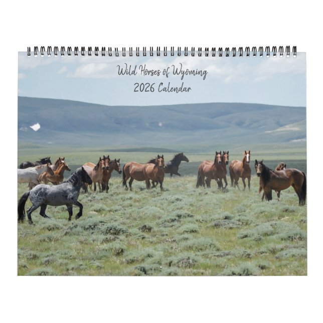 Vild Horses of Wyoming Kalender (Omslag)