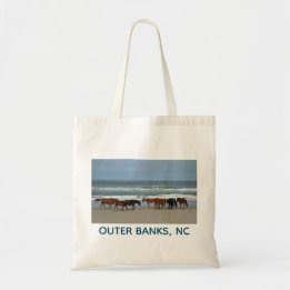 Vild Horses Outer Banker North Carolina OBX NC Tygkasse