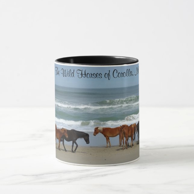 Vild Horses Outer Banker OBX Coffee Mugg (Center)