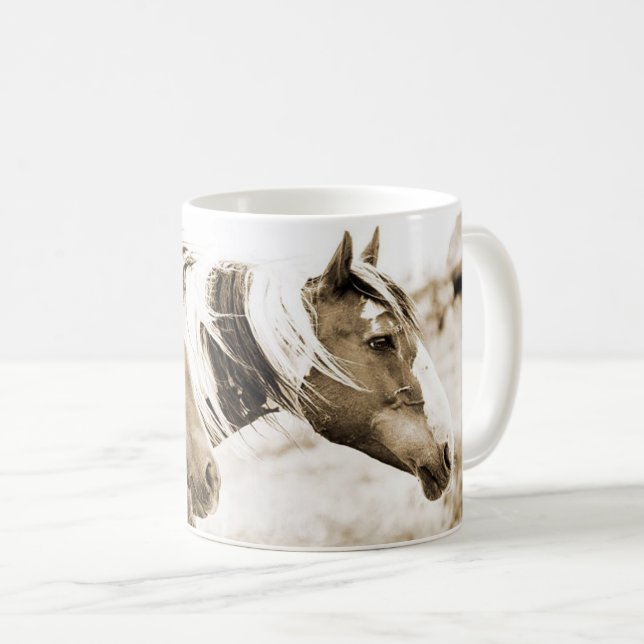 Vild Horses Photo Picasso Spirit Dancer Coffee Mug Kaffemugg (Framsida höger)